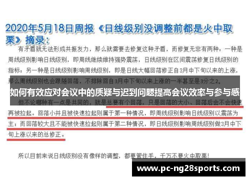 如何有效应对会议中的质疑与迟到问题提高会议效率与参与感 如何有效应对会议中的质疑与迟到问题提高会议效率与参与感